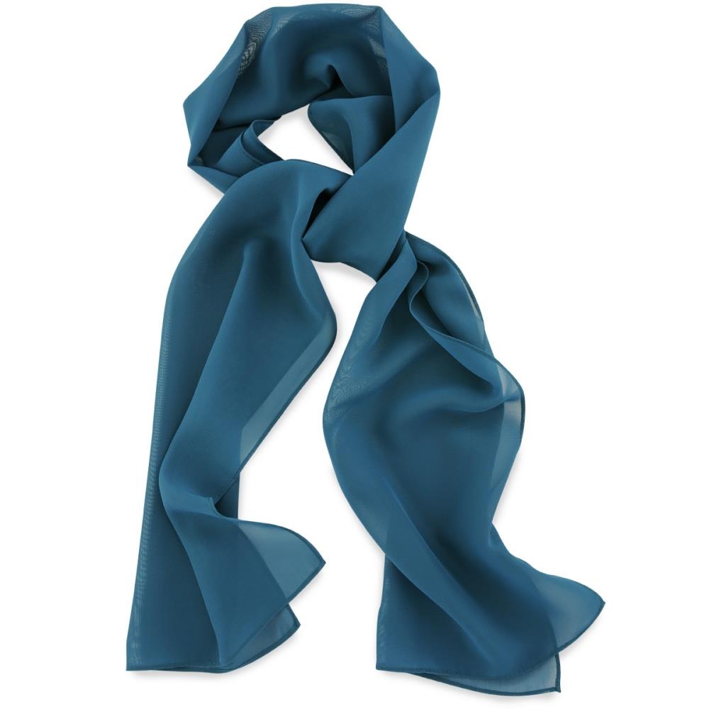 Sjaal uni antiekblauw - 1
